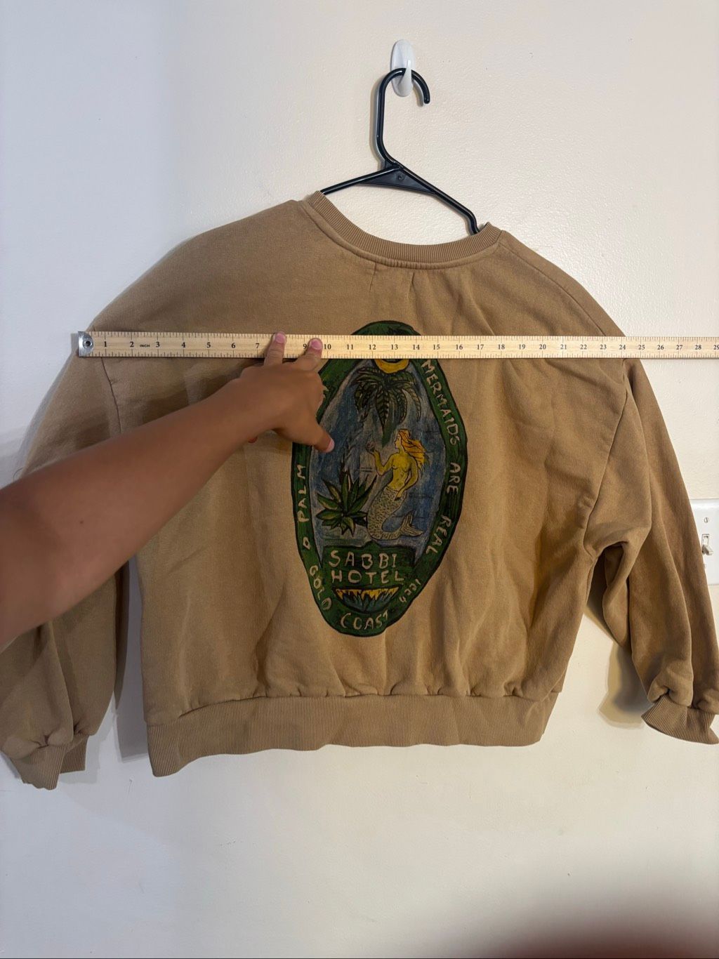 Nwot Sabbi The Cali Jumper Mermaid Crewneck Oversized Sweatshirt Women's Xs — image 3 of 8